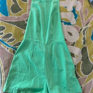 Green Sleeveless Romper
